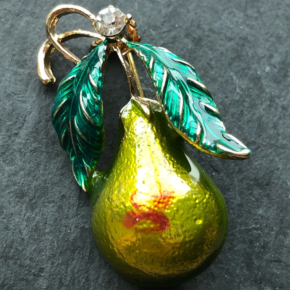 Beautiful pear brooch